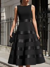 MadeJean Sleeveless Tiered Midi Dress with Waist Definition